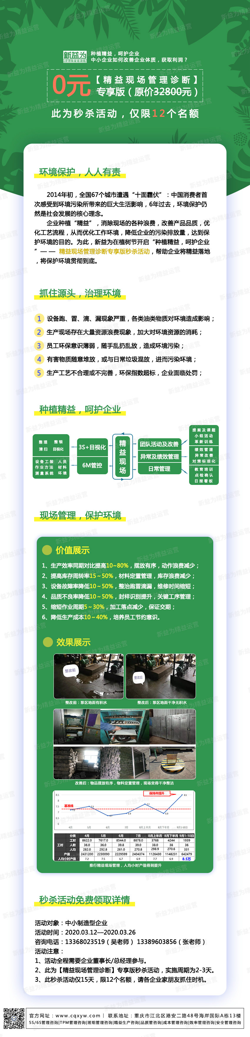 種植精益，呵護企業(yè)——精益現(xiàn)場管理診斷專享版秒殺活動